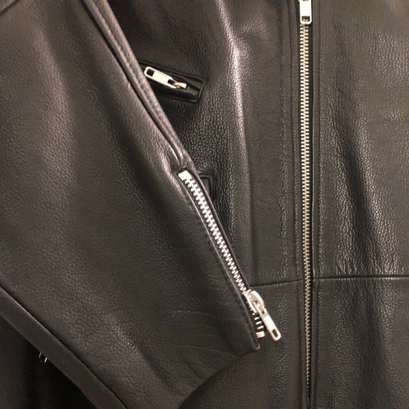 OAK nyc leather Moto jacket longline - Picture 7 of 7
